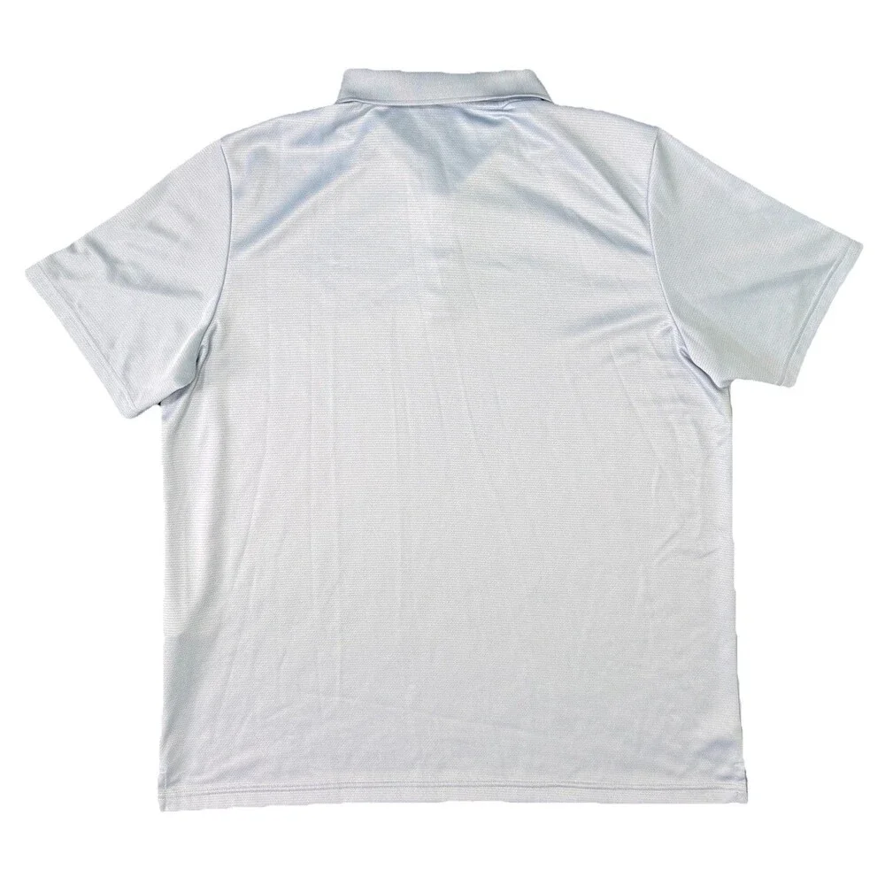 Adidas Golf Polo‎ Shirt Mens XL Light Blue Short Sleeve Outdoors Casual